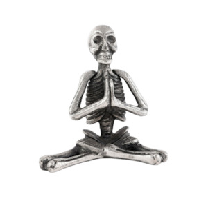Home Decor Ornaments 1: Skeleton in Yoga Pose IV - aluminium