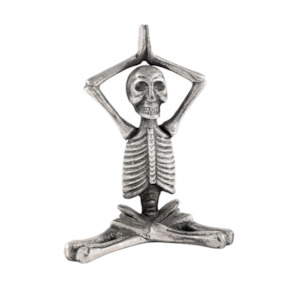 Skeleton in Yoga Pose III - aluminium