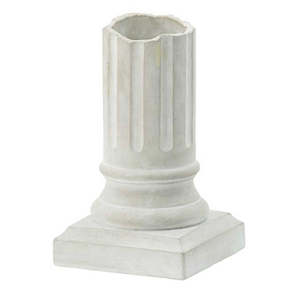 Corinthian Pillar Planter - white
