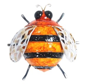 Bee Small Metal Wall Hanging- Yellow/Black