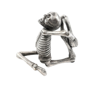 Home Decor Ornaments 1: Skeleton in Yoga Pose I - aluminium