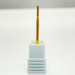 Tools And Accessories: Nail Drill Bit - Under Nail Cleaning Bit Gold