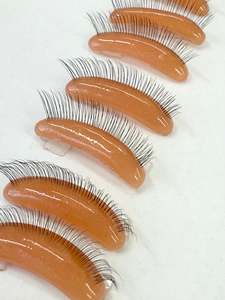 Eyelash Extension Supplies: Reusable Practice Eyelid with 3 layered lashes - 2 pcs