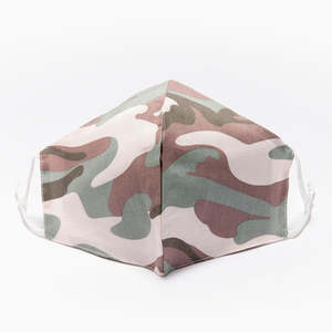 Face Masks: Reusable face mask 100% cotton - CAMOUFLAGE
