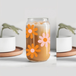 Daisy Glass Tumbler