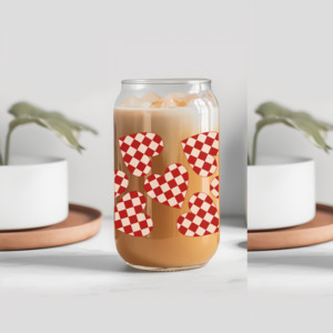 Heart Checker Coffee Lover Glass Tumbler