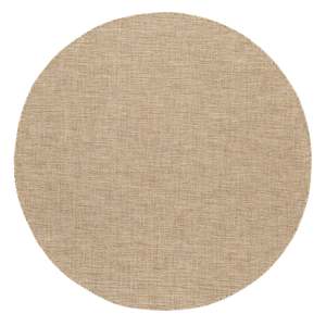 Dune Natural Beige Woven Indoor Outdoor Round Rug