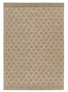 Cove Sand Nude and Ash Medallion Indoor Outdoor Rug