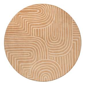 Koru Brown Abstract Rollie Pollie Round Playmat