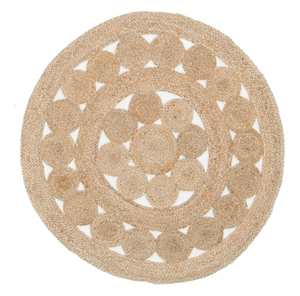 Kochi Hand-Braided Round Jute Rug