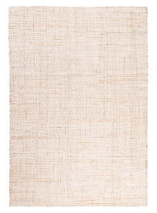 Reema Ivory Cream Jute and Wool Textured Rug