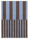 Luz Deep Cocoa and Vivid Blue Striped Indoor Outdoor Rug