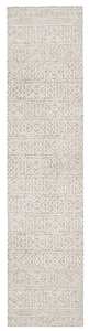Melia Grey and Ivory Runner Rug