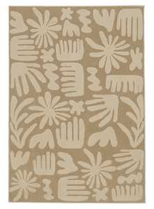 Murzuq Textured Abstract Neutral Washable Rug
