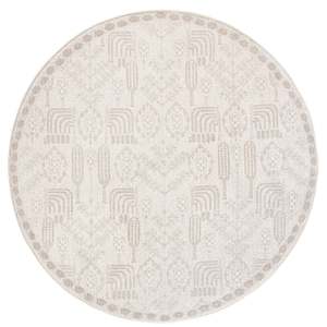 Tribal Rugs: Iska Grey Plush Rollie Pollie Round Playmat
