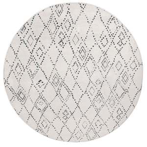 Tribal Rugs: Zuca Grey Charcoal Plush Rollie Pollie Round Playmat