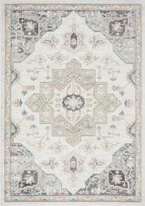 Traditional Rugs: Ingrid Cream Blue And Pink Traditional Floral Rug *NO RETURNS UNLESS FAULTY