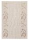 Solange Beige and Brown Botanical Border Washable Rug