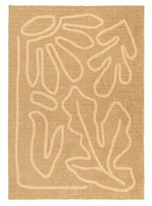 Chandra Brown Hand Drawn Washable Rug