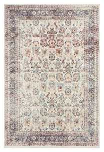 Addison Cream and Purple Multi-Colour Distressed Rug