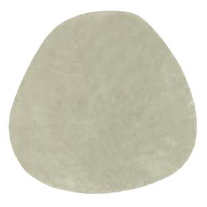 Kisa Green Irregular Round Washable Rug
