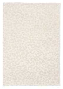 Agnes Ivory Cream Carved Animal Pattern Rug