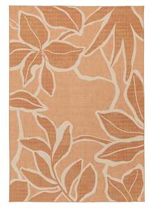 Pink Rugs: Aadita Pink and Peach Botanical Washable Rug