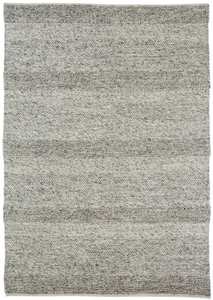 Amalie Marbled Grey Braided and Looped Rug