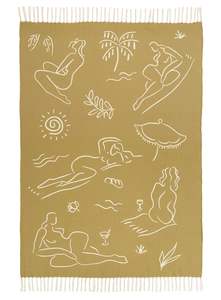 Sultry Summer Rugs: Pragya Abstract Pattern Picnic Rug