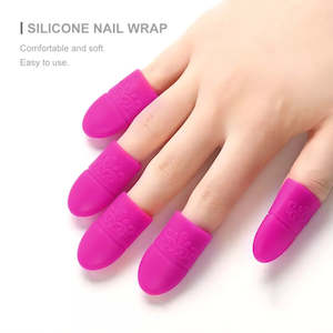 Essentials Gloves Finger Cots: 10Pcs/Set Silicon Nail Wraps For Removing Gel