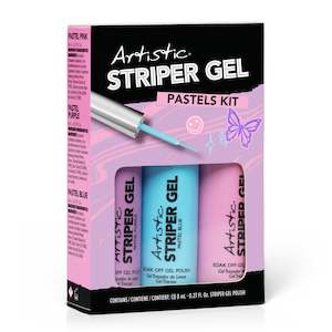 Artistic Art Striper Gel - 3pc Kit - Pastels - NEW & IN STOCK