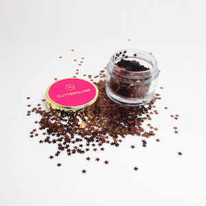 Glittergloss Shapes: Glitter Gloss Shapes Stars - Orange Espresso