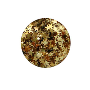 Glittergloss Shapes: Glitter Gloss Shapes Stars - Golden
