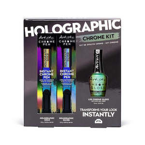 Artistic Chrome Pens: Artistic Chrome 3pc Kit - Holographic Look