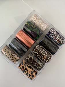 Nail Art Foil: Nail Art Foil - Leopard & Snakeskin Print (10pc)*