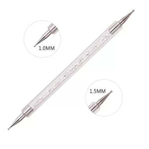 Nail Art: Nail Art - Dotting Tool - Double ended - Transparent Crystal Handle*