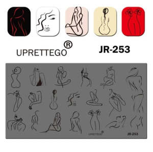 Nail Art: Nail Art Stamping Plate - Woman Silhouette