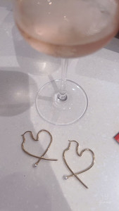 Gold Plated Heart Shape Earring 20230209zhubao