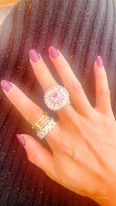 Giant Pink Diamond Sun Flower Design 20230209zhubao