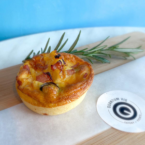 Products: Assorted hot quiches