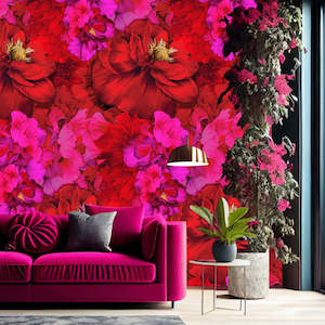 Peel And Stick Wallpaper: Tickled Pink Peel + Stick by Miss Lolo