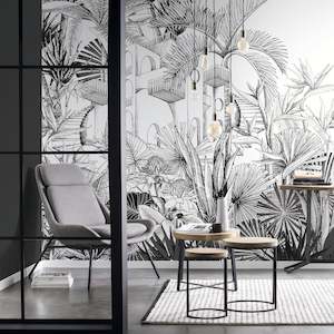 Aspiring Walls: Oasis Tropical House Mural by Aspiring Walls