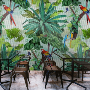 Miss Lolo Entire Collection: Tropical Macaw Tiles by Miss Lolo