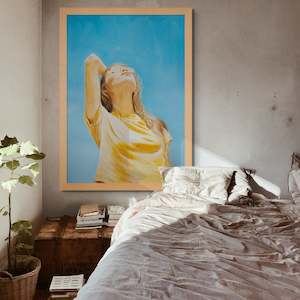 Julia Ockert Artwork: Retro Daydreamer Girl by Julia Ockert