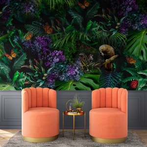 Misslolo Wallpaper: Kea and the Kingfisher wall panel by Miss Lolo
