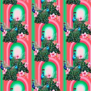 Fabric: Peacocks in Miami Fabric by Miss Lolo