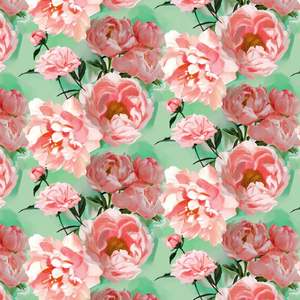 Peony Burst Fabric by Miss Lolo