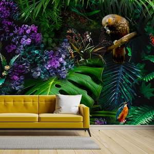 Peel And Stick Wallpaper: Kea + the Kingfisher Peel + Stick by Miss Lolo