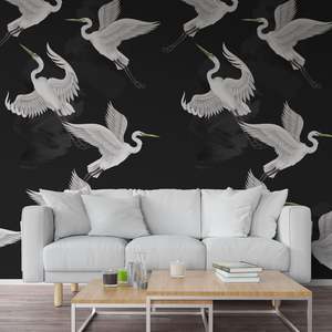 Peel And Stick Wallpaper: Eye of the Heron Peel + Stick by Miss Lolo