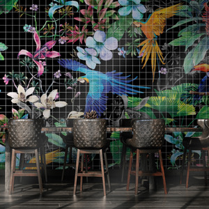 Miss Lolo Tiles: Birds of Paradise Tiles by Miss Lolo